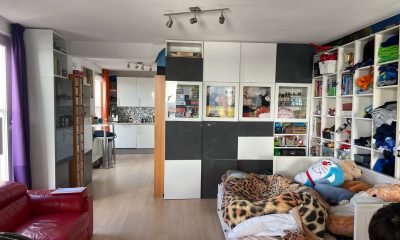 Oude situatie van woonkamer - woning verbouwen in Schiedam - door Boks Bouw.